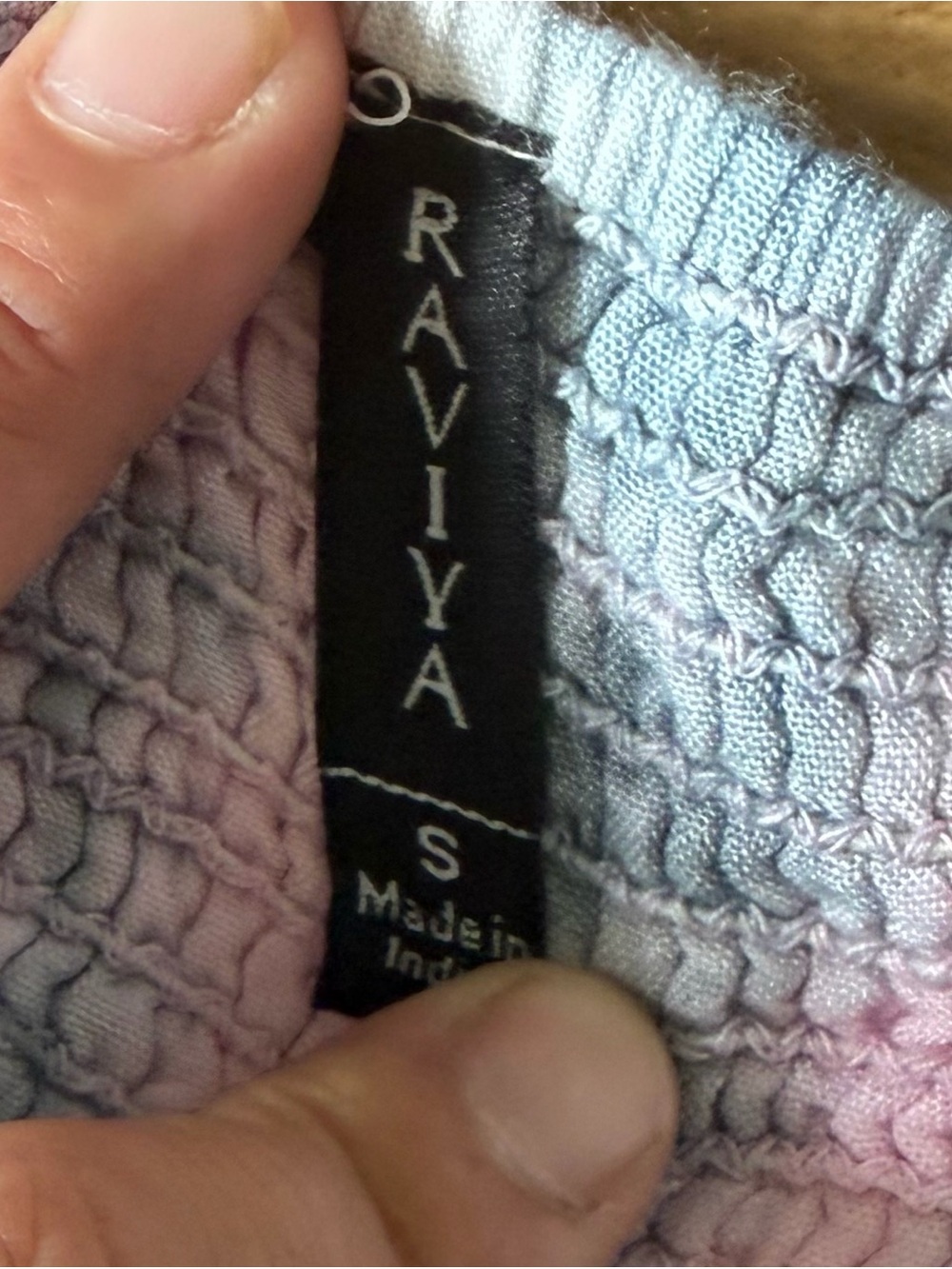 Raviya Pastel Tie-Dye Wide-Leg Pants in Pink, Blue & Cream Sz S - Picture 6 of 7